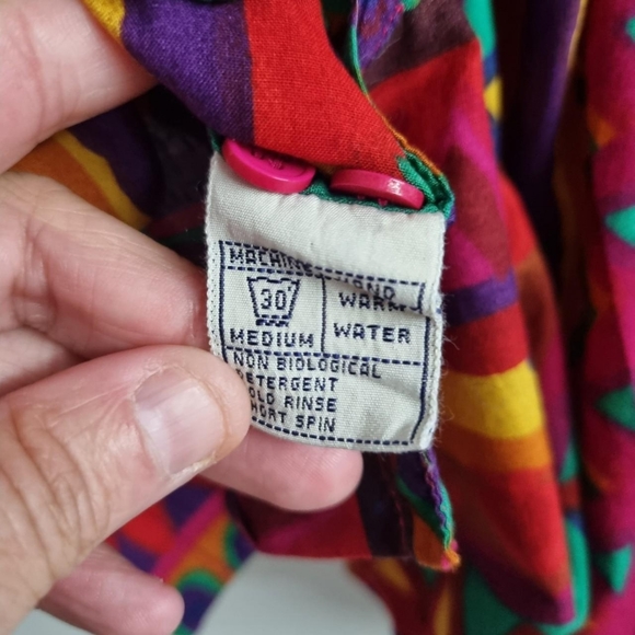 Vtg Monsoon funky Multicoloured shirtSz 8/10 - Picture 4 of 5